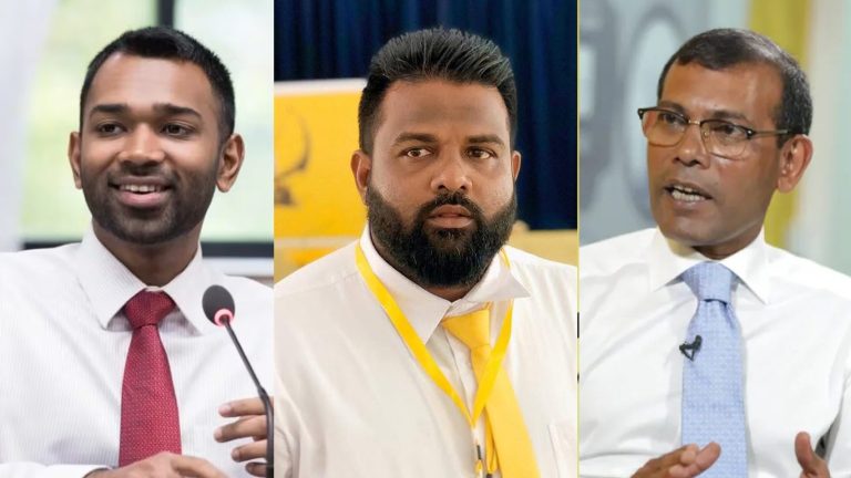އެމްޑީޕީގެ ޗެއާޕާސަންކަމަށް 3 ކެންޑިޑޭޓުން އެމްޑީޕީގެ ޗެއާޕާސަން ކަމަށް ކުރިމަތިލެއްވި ތިން ބޭފުޅުން.